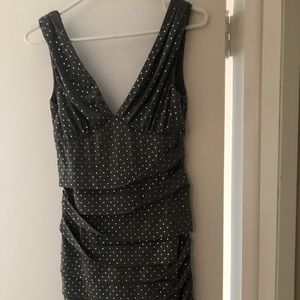 Gray silver studded dress
